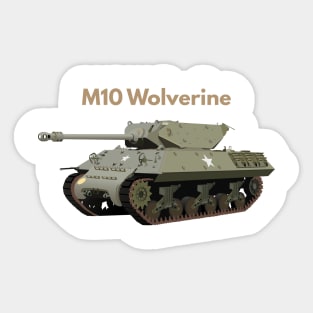 M10 Wolverine American WW2 Tank Destroyer Sticker